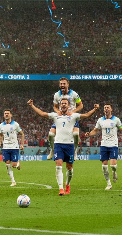 England Defeats Croatia 4-2 in Thrilling 2026 World Cup Group Stage Opener
