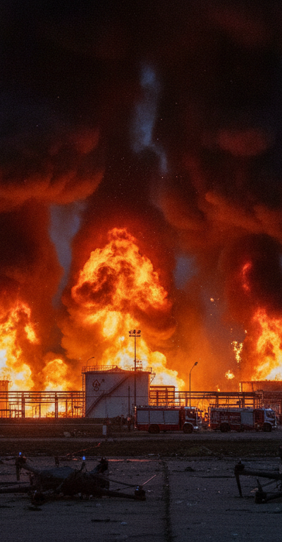 Ukraine Launches Major Drone Attack on Moscow Oil Refinery Amid Ongoing Conflict